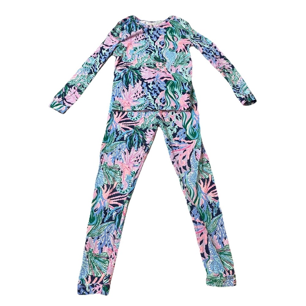 Lilly Pulitzer Mini Sammy Pajama Set Bringing Mermaid Back 10